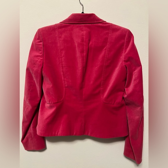 Anne Klein stretch jacket/blazer. Pink Velvet size 6 Petite - Picture 2 of 4